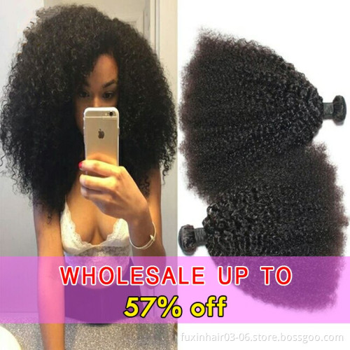 Cambodian Affordable Hair Bundles Afro Kinky Curly Bundles Human Hair Ready To Ship Cheap Brazilian Color Human Hair Bundles